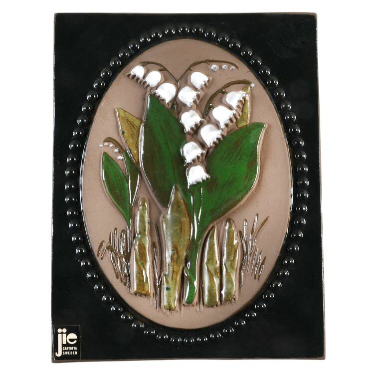 Floral Plaques Lilly Of The Valley - No Box