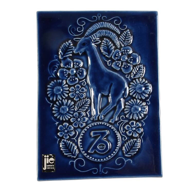 Zodiac Plaques Capricorn - Blue - No Box