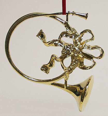 Christmas Ornament Mt Vernon Hunting Horn - Boxed
