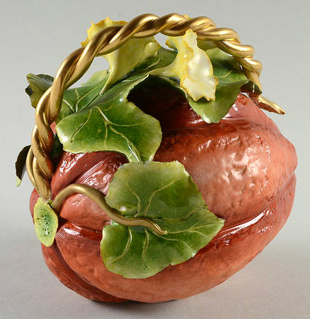 Katherine Houston Figurines & Giftware Flemish Gold Handled Melon - No Box