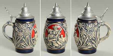King-Werk Beer Stein Man Playing Mandolin - No Box