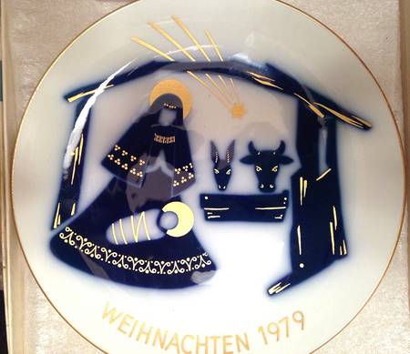 Christmas Plates #2 Nativity - No Box Nb1979
