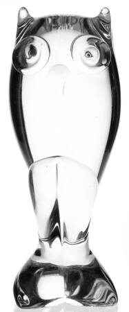 Kristaluxus Art Glass Figurines Owl-Clear - No Box