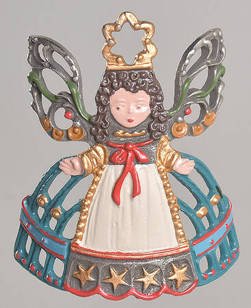 Kuhn Christmas Ornament Angel-Blue Dress - No Box