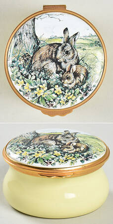 Kingsley Enamels Boxes Bunnies - Boxed
