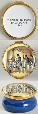 Kingsley Enamels Boxes The Weighing Room Epsom Downs 1845 - Boxed