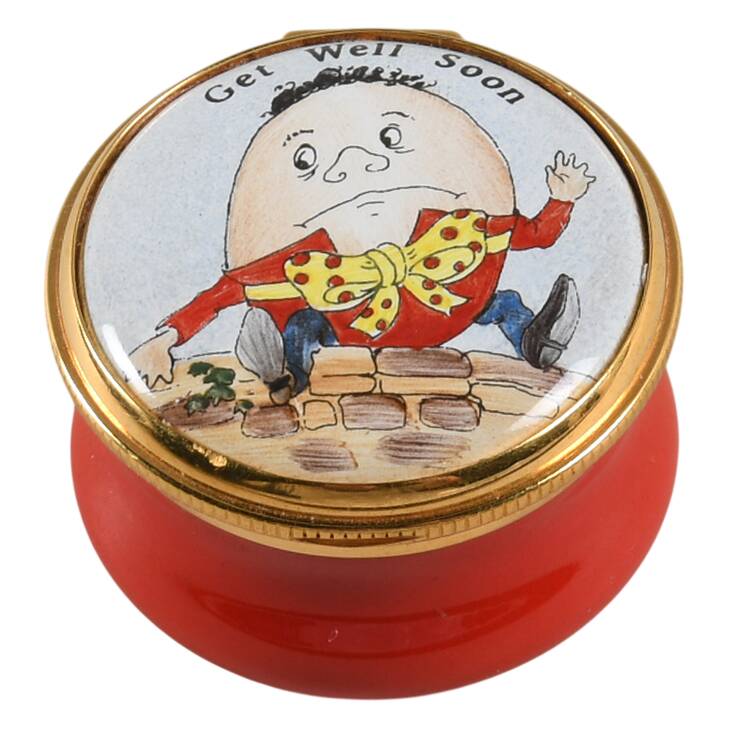 Kingsley Enamels Boxes Get Well Soon-Humpty Dumpty - No Box