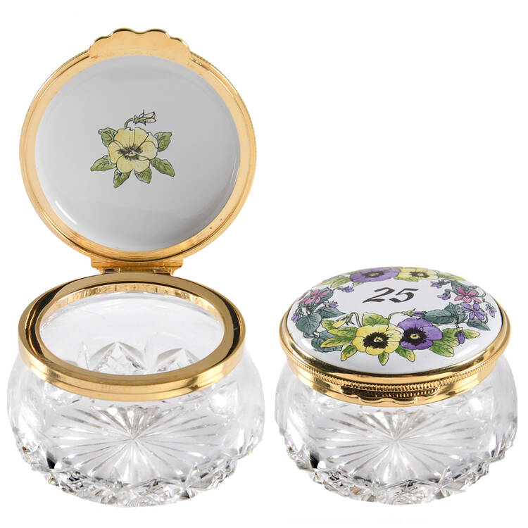 Kingsley Enamels Boxes 25- Enamel And Crystal - No Box