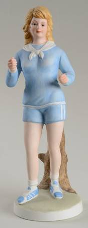 Lefton Figurines Jogger-Female - No Box