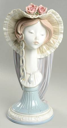 Girl's Head (Tall) by Lladro