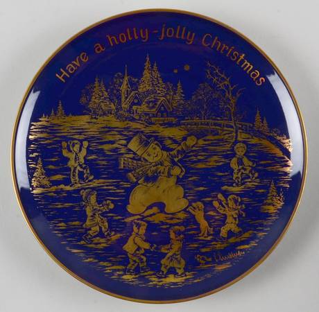 Christmas Plate Have A Holly-Jolly Christmas - No Box
