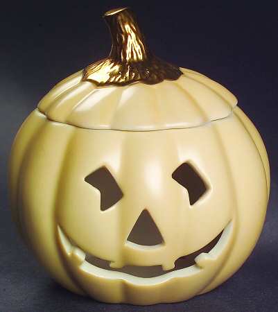Lenox Figurines Pumpkin Tealight Candleholder - With Box