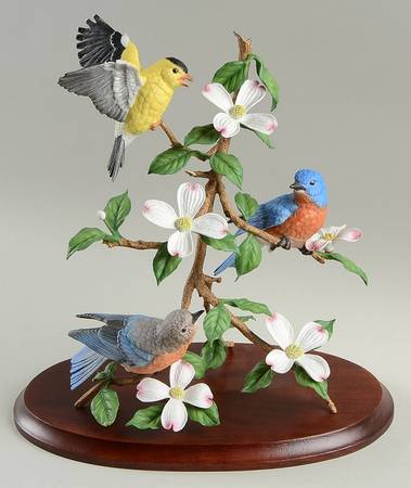 Lenox Figurines Birds On Dogwood Branch - No Box