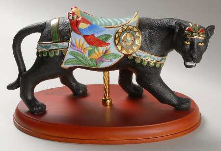 Carousel Animals Black Jaguar - No Box