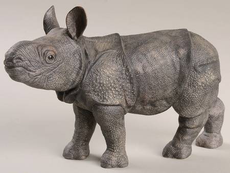 Endangered Baby Animals Greater One-Horned Asian Rhino - No Box