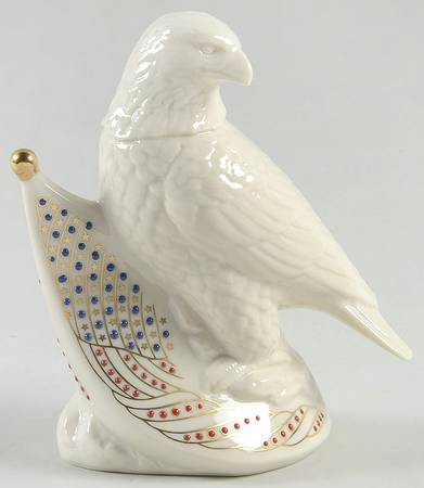 China Jewels Figurines Eagle With Flag - Boxed