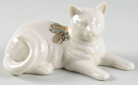 China Jewels Figurines Reclining Cat - No Box