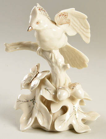 China Jewels Figurines Cardinal & Butterfly - Boxed