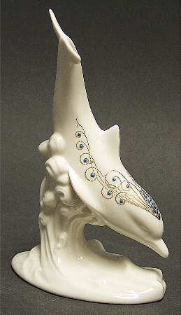China Jewels Figurines Diving Dolphin - Boxed