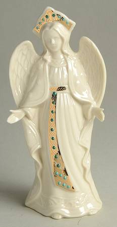 China Jewels Nativity Angel-Hands Open - No Box