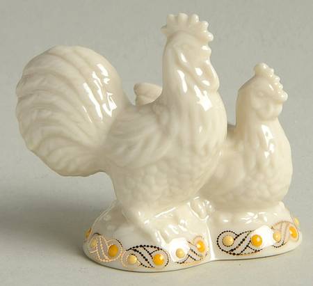 China Jewels Nativity Rooster & Hen - Boxed