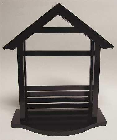 China Jewels Nativity Creche-Small 16 1/2" H X 7 1/2" D - Creche/Stable-Wood