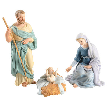 Renaissance Nativity Holy Family-Set Of 3 - With Box