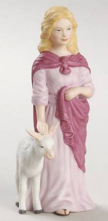 Renaissance Nativity Girl With Goat - No Box