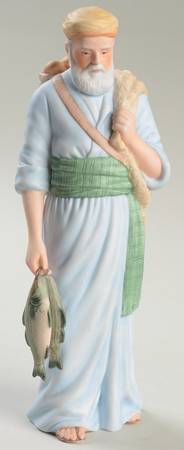 Renaissance Nativity Fisherman-Townspeople - No Box 37b