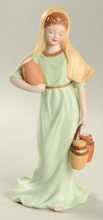 Renaissance Nativity Girl Carrying Water Jugs - No Box