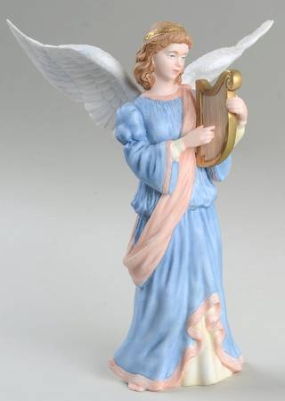 Renaissance Nativity Angel With Lyre (Harp) Only - No Box