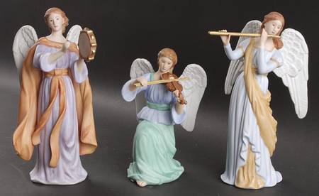 Renaissance Nativity Angelic Melody-Set Of 3 - Boxed