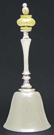 Annual Silverplate Bell Bell With Gold Accent Handle - No Box