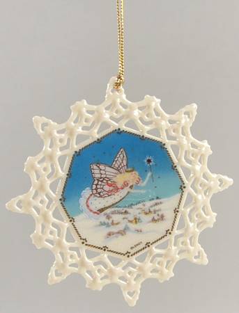 Lenox Christmas Ornament Frost Fairies Magical Evening - Boxed