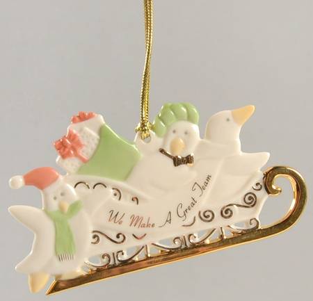 Lenox Christmas Ornament We Make A Great Team - Boxed