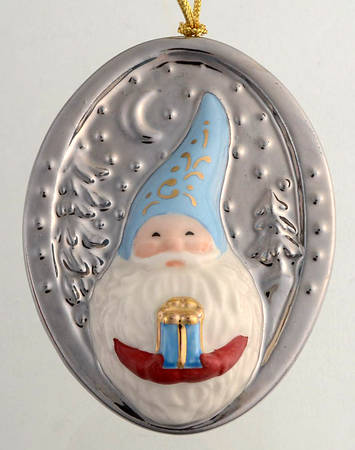 Lenox Christmas Ornament Christmas Gnome Scene - With Box Bx315