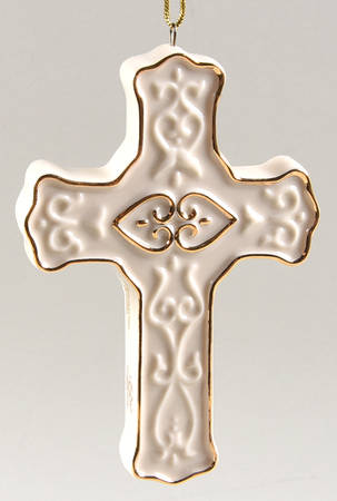 Lenox Christmas Ornament 2011 Cross Ornament - No Box