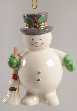 Lenox Christmas Ornament Sweepy Snowman - No Box
