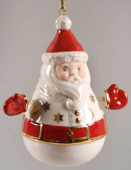 Lenox Christmas Ornament Roly Poly Santa - No Box