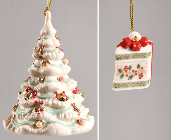Lenox Christmas Ornament Christmas Moments Set Of 2 - No Box