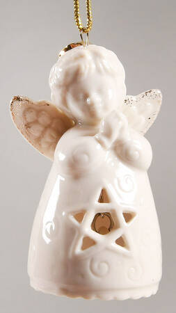 Lenox Christmas Ornament Angel Wishes-Star Bell - No Box