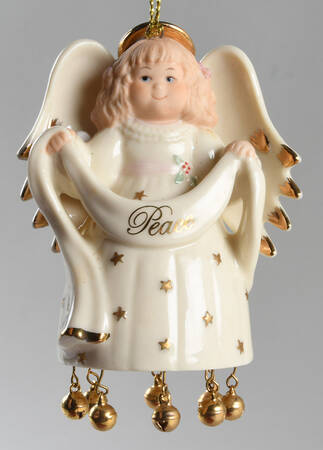 Lenox Christmas Ornament Ringing In Peace - No Box