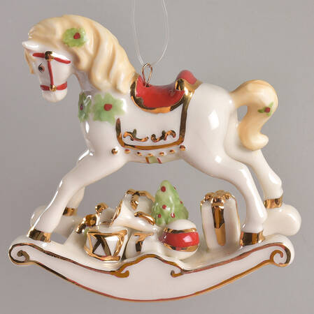Lenox Christmas Ornament Rocking Horse - No Box