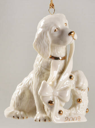 Lenox Christmas Ornament Holiday Retriever - No Box