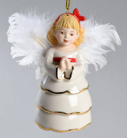 Lenox Christmas Ornament Wings Of Grace Angel - Boxed