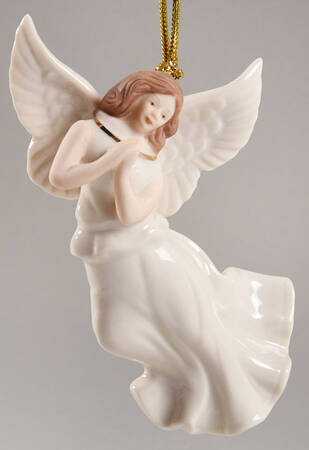 Lenox Christmas Ornament Heavenly Angels-Brown Hair - No Box Nb68c