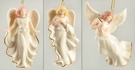 Lenox Christmas Ornament Heavenly Angels-Set Of 3 - No Box