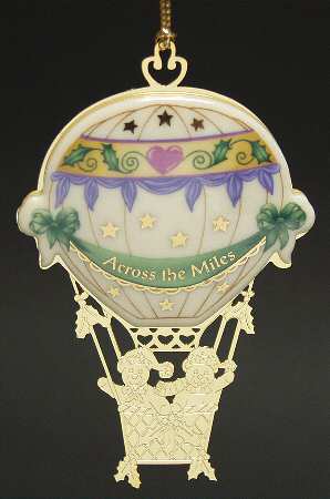 Lenox Christmas Ornament Across The Miles-Balloon - Boxed
