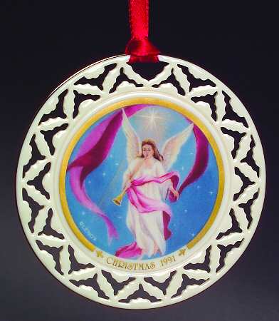 Lenox Christmas Ornament Angel With Trumpet - No Box