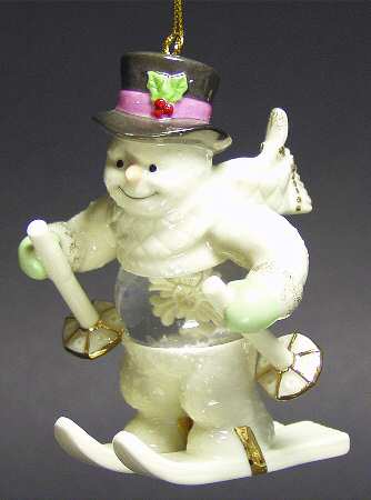 Lenox Christmas Ornament Frosty Fellow Snowglobe Ornament - Boxed